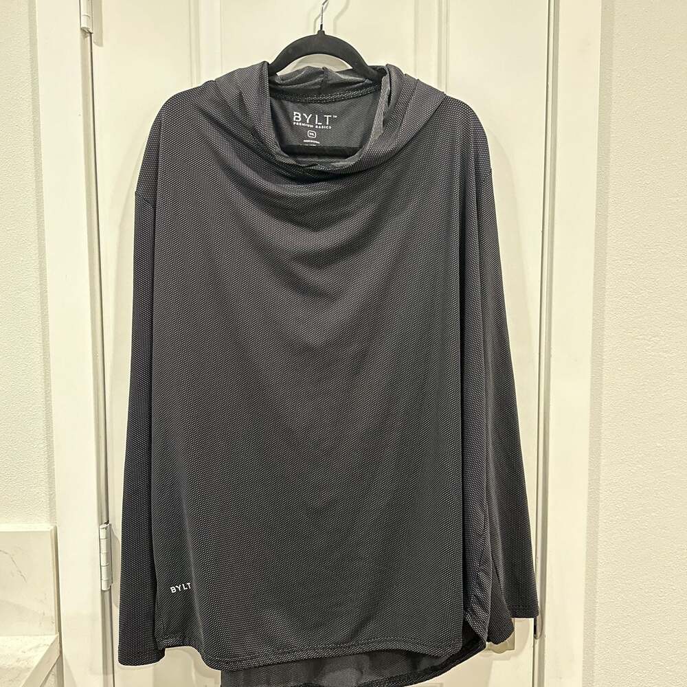 BYLT Premium Basics Active Mesh Hoodie Long Sleeve Shirt